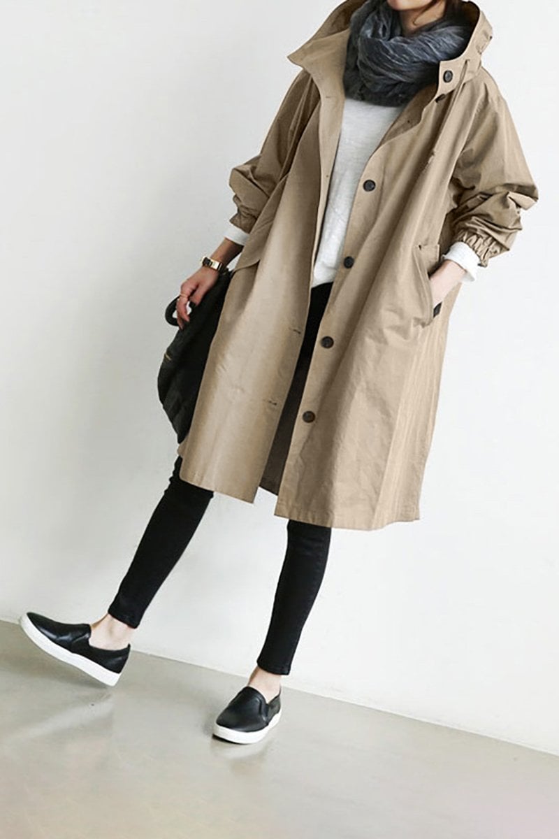 Trenchcoat mit Kapuze für Damen